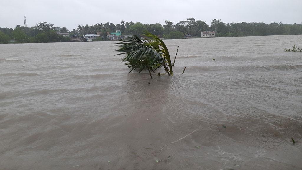 জলোচ্ছ্বাসে বাগেরহাটের নিম্নাঞ্চল প্লাবিত, পানিবন্দী কয়েক হাজার মানুষ