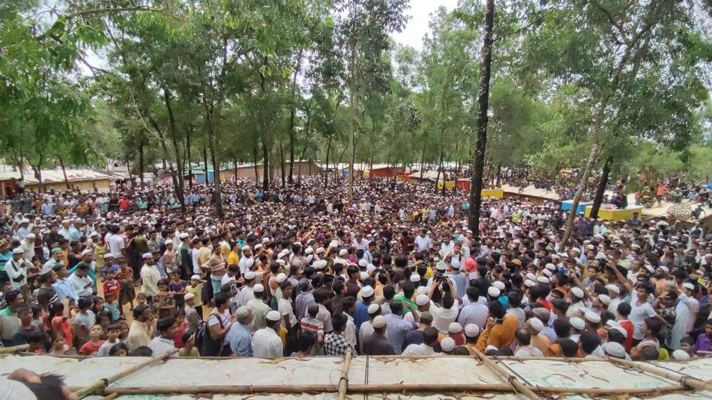 দ্রুত প্রত্যাবাসনের দাবিতে রোহিঙ্গাদের ‘চলো চলো আরাকানে চলো’ ক্যাম্পেইন