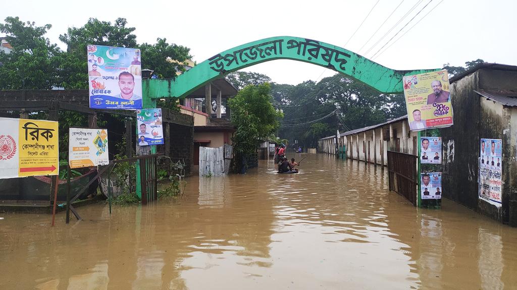 সিলেটে বিপৎসীমার ওপরে নদীর পানি, কয়েকটি উপজেলা প্লাবিত