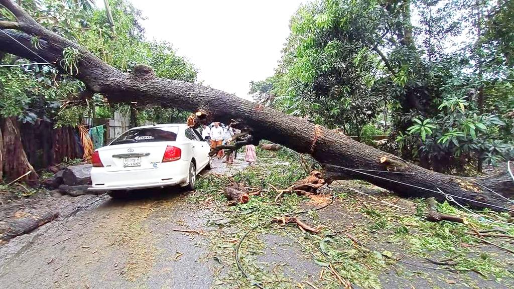 হামুনের আঘাতে ভেঙে গেছে কয়েক হাজার বাড়ি, বন্ধ বিদ্যুৎ ও সড়কযোগাযোগ