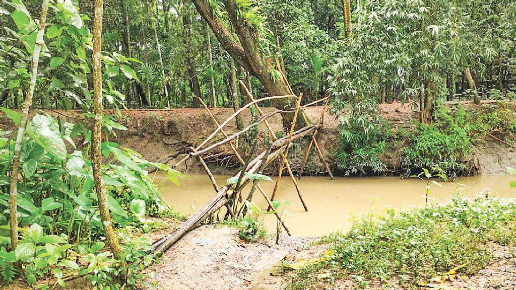 পাঁচ পরিবারের জন্য কোটি টাকায় সেতু