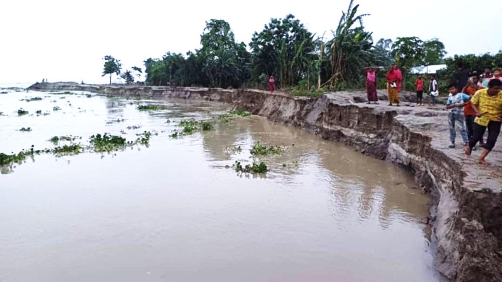 বগুড়ায় যমুনার পানি বেড়ে বিপৎসীমার ১৩ সেন্টিমিটার ওপরে