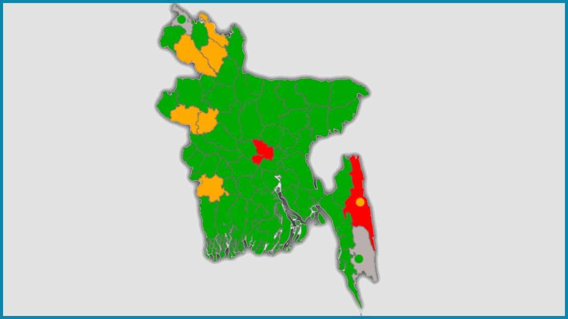 করোনার উচ্চ ঝুঁকিতে ঢাকা ও রাঙামাটি