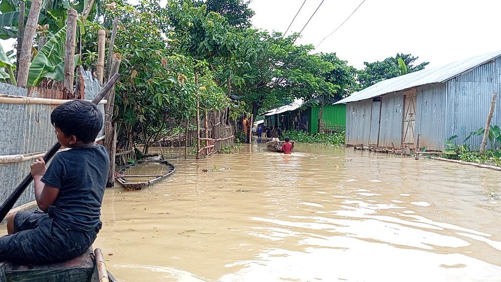 নানিয়ারচরে এখনো পানিবন্দী কয়েক শ পরিবার