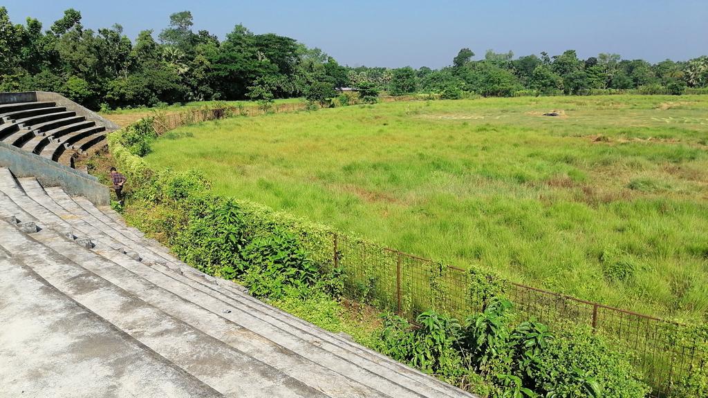 স্টেডিয়ামে ‘ঘাসের জঙ্গল’