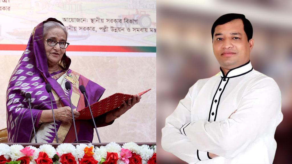 প্রধানমন্ত্রীর পা ছুঁয়ে সালাম করলেন জাহাঙ্গীর, কথাও বললেন