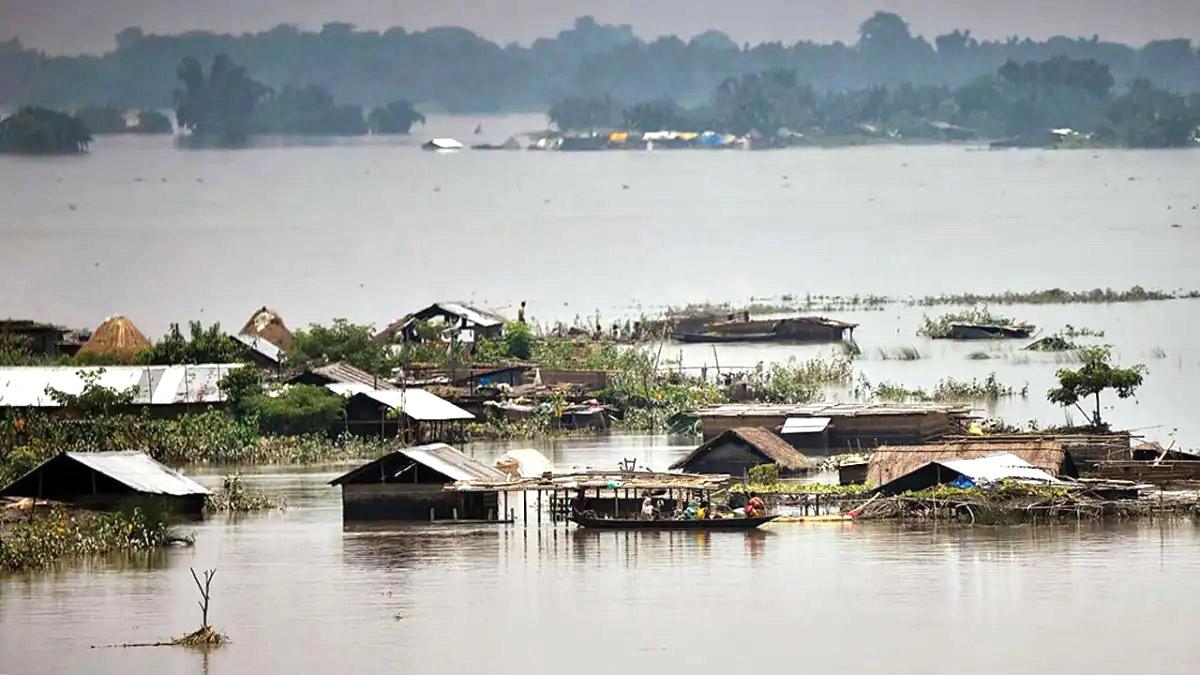 আসামে বন্যা পরিস্থিতির উন্নতি নেই, মৃত্যু বেড়ে ৮২