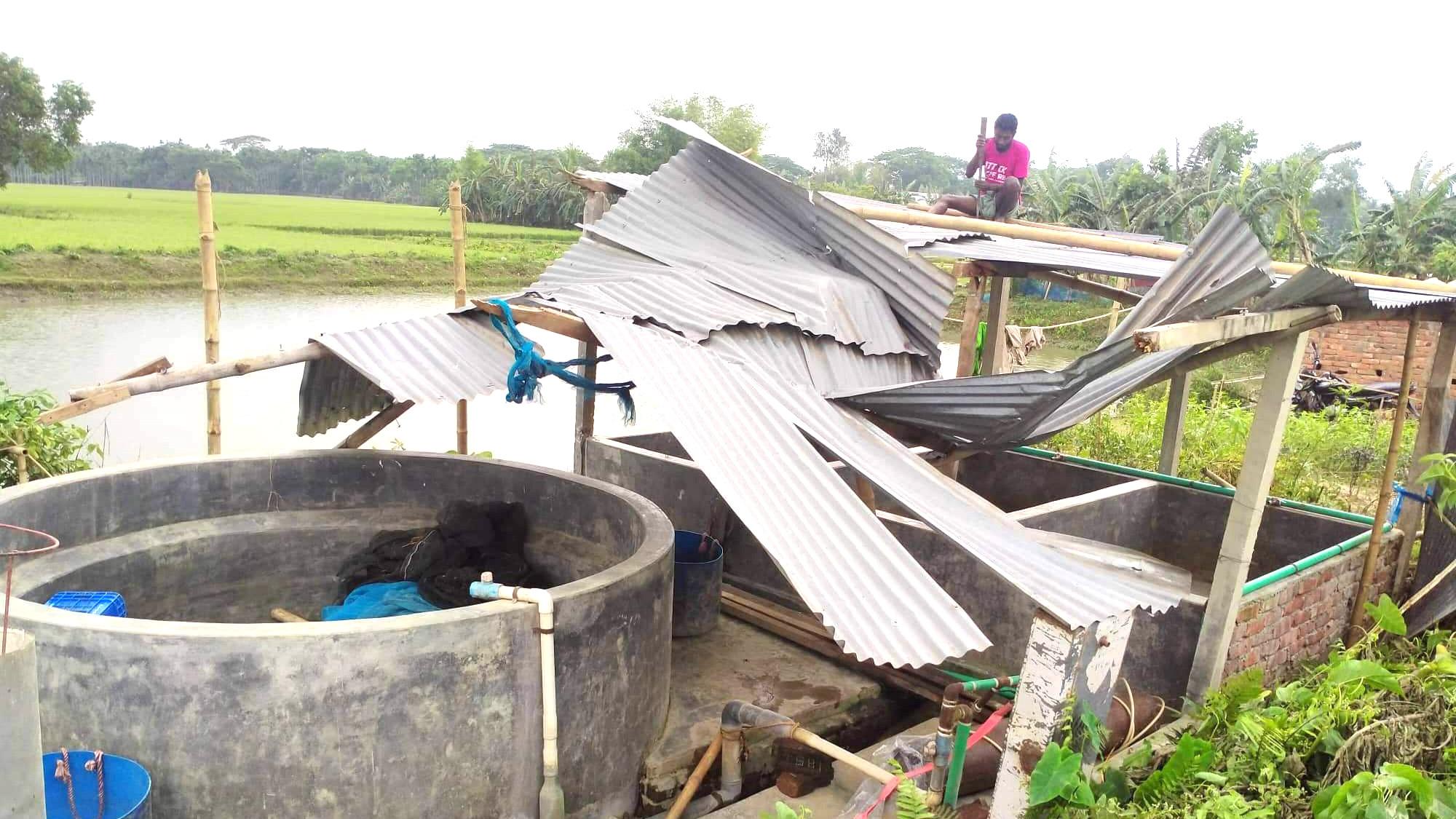 ঝড়-শিলাবৃষ্টিতে ব্যাপক ক্ষতি