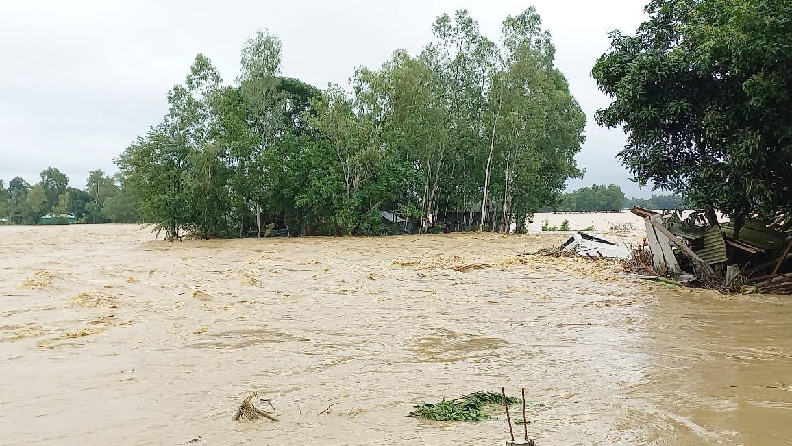 বন্যায় শ্রীবরদীর ২০ গ্রাম প্লাবিত 