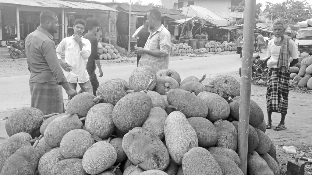 কাঁঠালের বাজারে পাইকার সংকট, দাম নিয়ে শঙ্কা