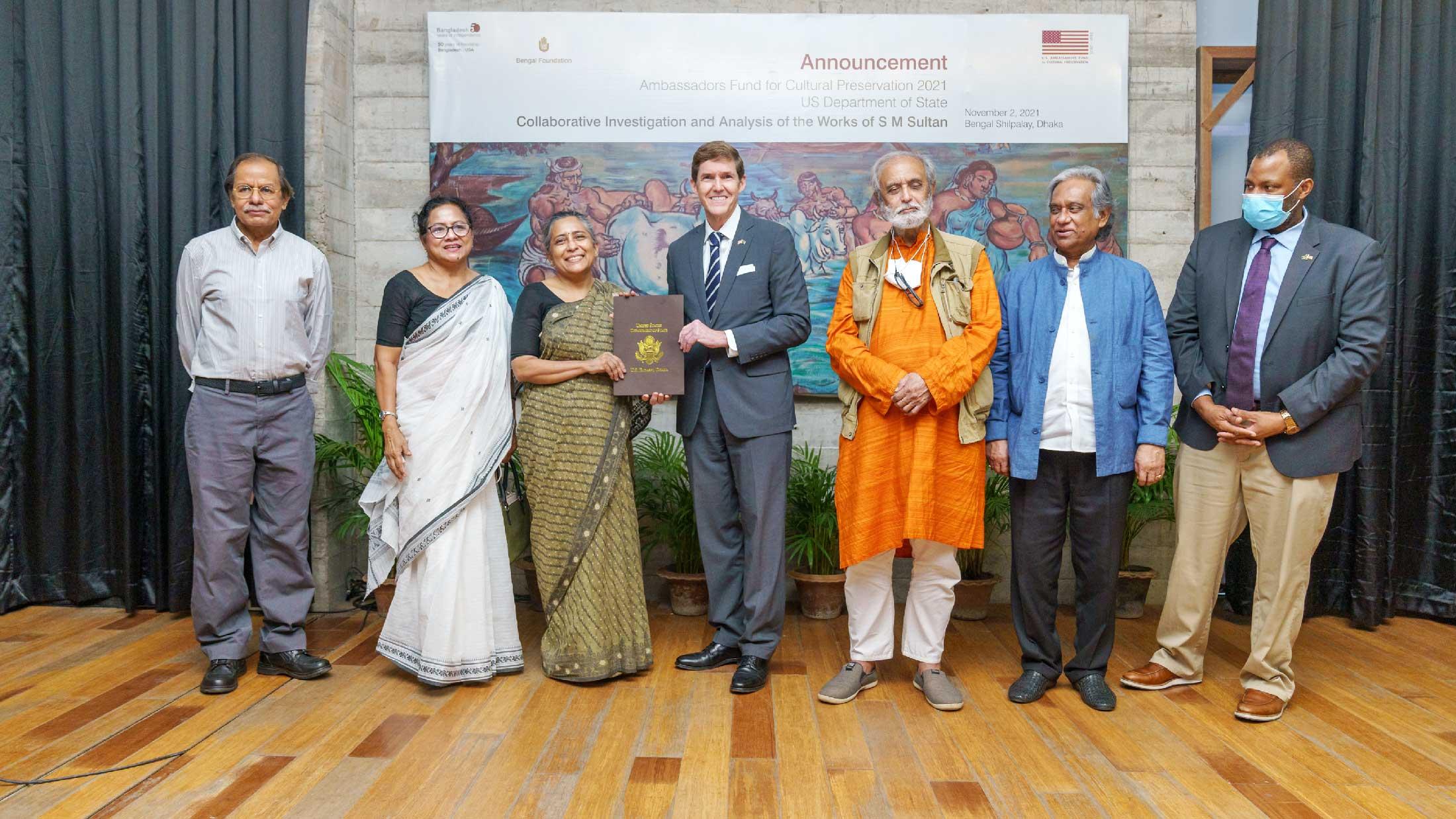 যুক্তরাষ্ট্র দূতাবাসের অর্থায়নে এসএম সুলতানের শিল্পকর্ম নিয়ে গবেষণা 