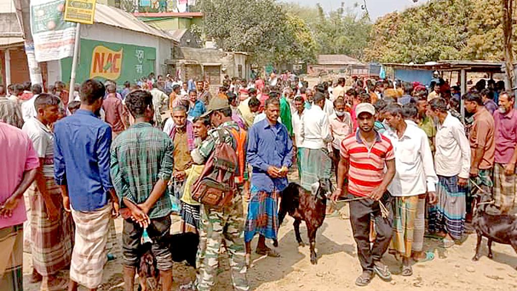 হাটে ক্রেতার ভিড় দাম চড়া, বিক্রি কম