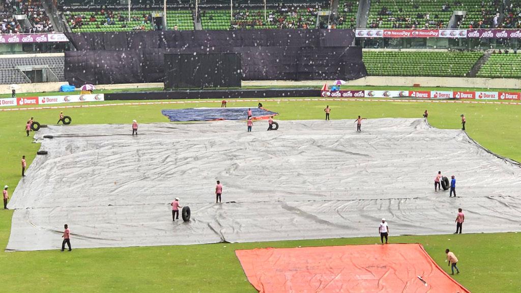 বাংলাদেশ-নিউজিল্যান্ড ম্যাচের শুরুতেই বৃষ্টি