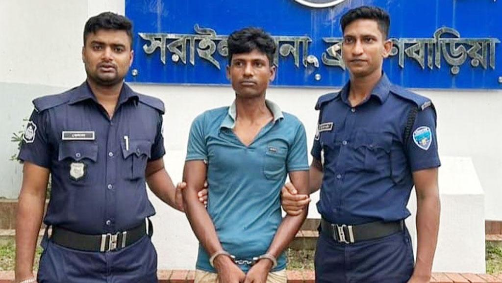 সরাইলে মন্দিরে ঢুকে প্রতিমা ভাঙচুরের অভিযোগে যুবক গ্রেপ্তার