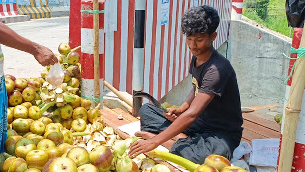 ঘিওরে তালশাঁসের কদর বাড়লেও সরবরাহ কম