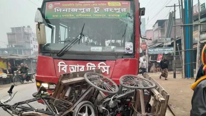 দিনাজপুরে বাসের ধাক্কায় আরও ১ জনের মৃত্যু 