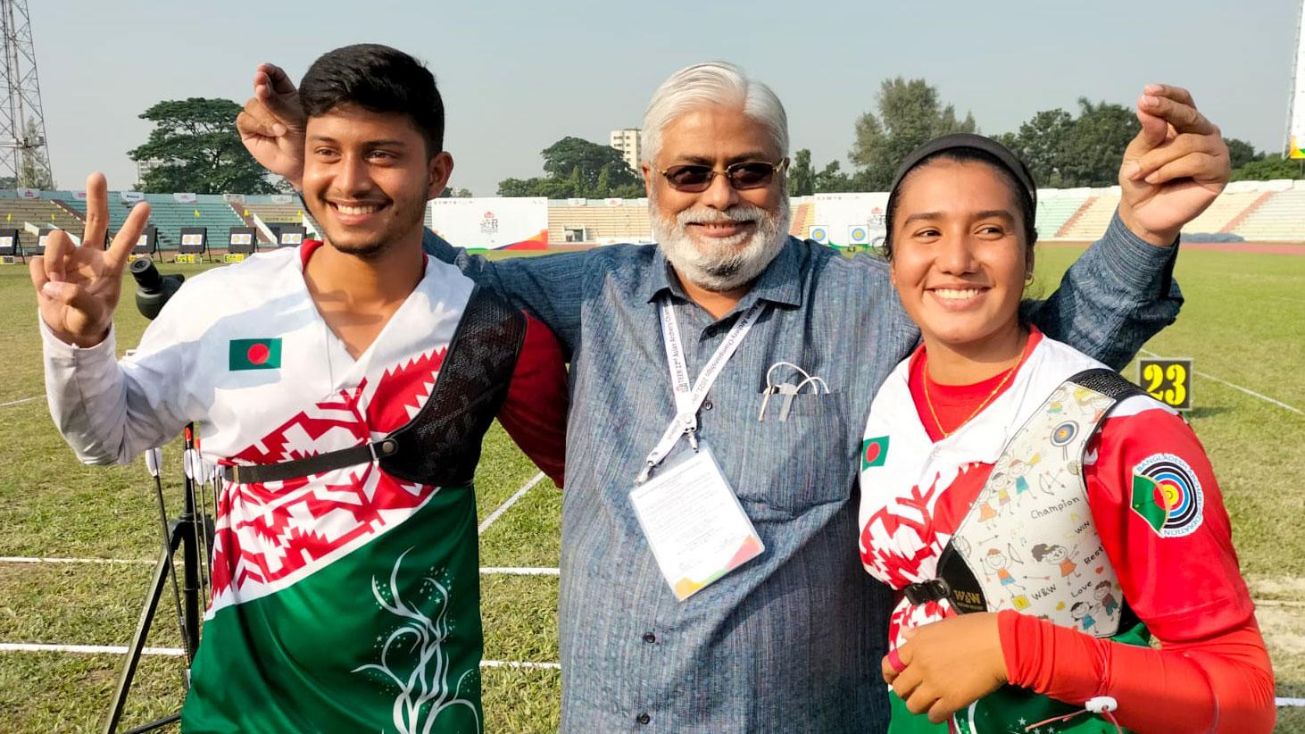 আর্চারিতে সোনা জয়ের স্বপ্ন দেখাচ্ছেন রুবেল-দিয়া