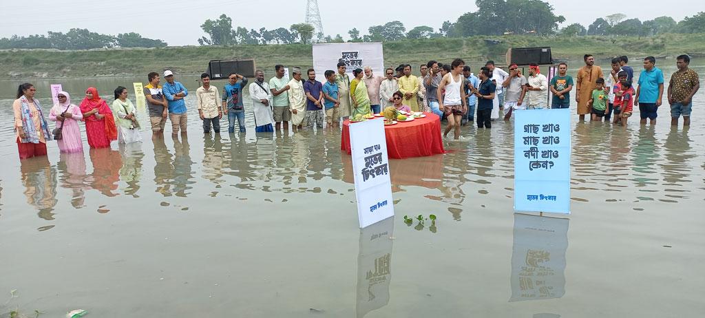 ব্রহ্মপুত্র খননে ‘প্রহসনের’ প্রতিবাদ গান-কবিতায়