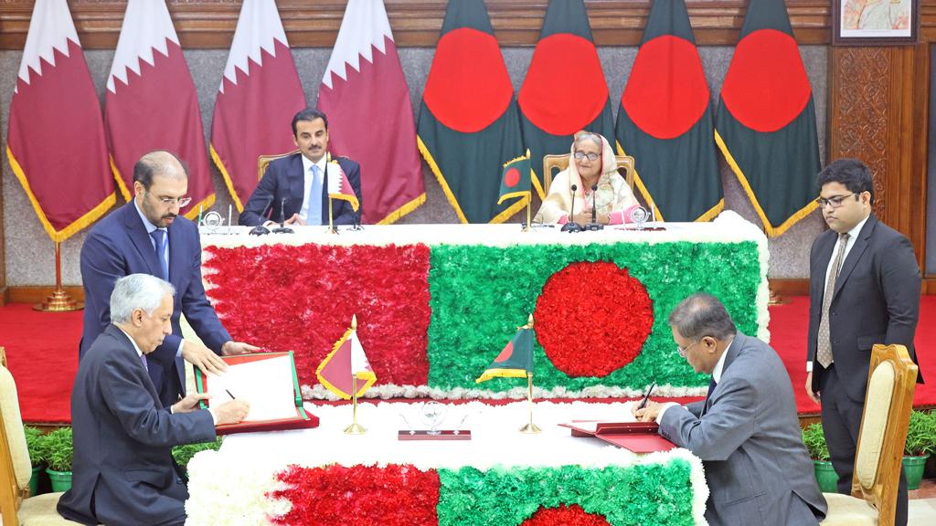 সম্পর্ক জোরদারে কাতারের সঙ্গে বাংলাদেশের ১০ সমঝোতা ও চুক্তি স্বাক্ষর