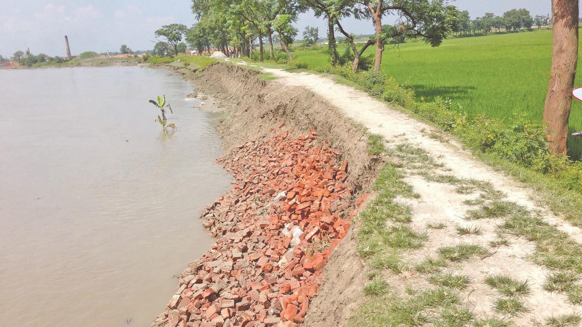 ভাঙন ঝুঁকিতে ২৫০ পরিবার