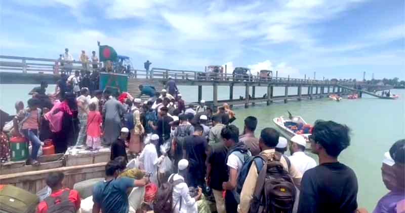 ১৪ দিন পর টেকনাফ-সেন্ট মার্টিনে নৌযান চলাচল স্বাভাবিক 