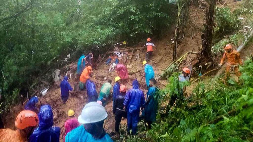 ফিলিপাইনে ভূমিধসে বাড়ি চাপা পড়ে নিহত অন্তত ১০