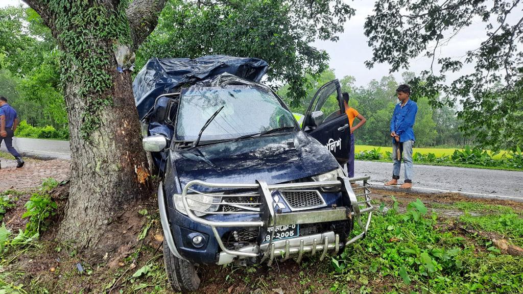 সড়ক দুর্ঘটনায় পুলিশের গাড়ি, এসআইয়ের মৃত্যু