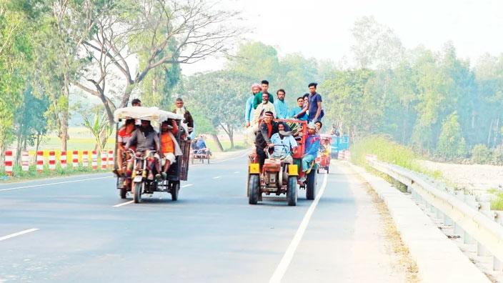 টেম্পো-ভটভটির জন্য মহাসড়কে আলাদা লেন হচ্ছে